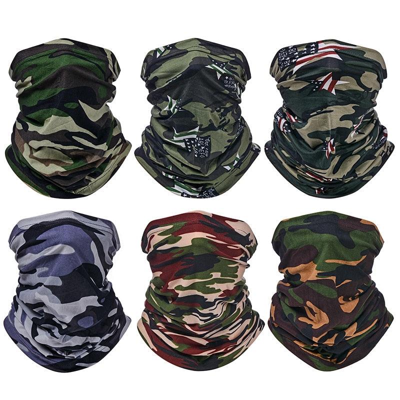 Outdoor Balaclava Bandana Uv Biker Cover Scarf Seamless Magic Headband Camouflage Neck Gaiter Face Cover Headwear Scarf Uniesx Men Women Bandanas Polyester Breathable Windproof Anti UV Neck Cover Camping Hiking Climbing Face Mask Headband Stevvex