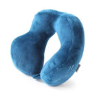Outdoor Neck Support Pillow Headrest Travel Folding Slow Rebound Journey Trip Cushion Memory Foam Travel Pillow Neck Pillow, Ideal for Airplane Travel Comfortable Lightweight Improved Support Design Machine Washable Cover Must Have Travel Accessories