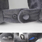 Outdoor Neck Support Pillow Headrest Travel Folding Slow Rebound Journey Trip Cushion Memory Foam Travel Pillow Neck Pillow, Ideal for Airplane Travel Comfortable Lightweight Improved Support Design Machine Washable Cover Must Have Travel Accessories