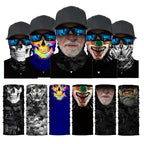 Outdoor Sport Seamless Bandanas Neck Warmer Buffe Face Shield Motorcycle Cycling Balaclava Headband Mask Hiking Fishing Scarf Bandanas Women Men Neck Gaiter Cover Turban Multipurpose Balaclava Elastic UV Face Shields for Women