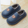 Outdoor Winter Waterproof Women Non-Slip Slippers Warm Female Plush House Slippers Indoor Flip Flops Waterproof Fuzzy Clogs Slippers Cozy Slip-On Memory Foam Fur House Slippers Stevvex
