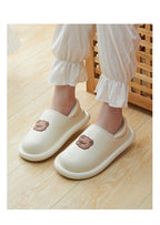 Outdoor Winter Waterproof Women Non-Slip Slippers Warm Female Plush House Slippers Indoor Flip Flops Waterproof Fuzzy Clogs Slippers Cozy Slip-On Memory Foam Fur House Slippers Stevvex