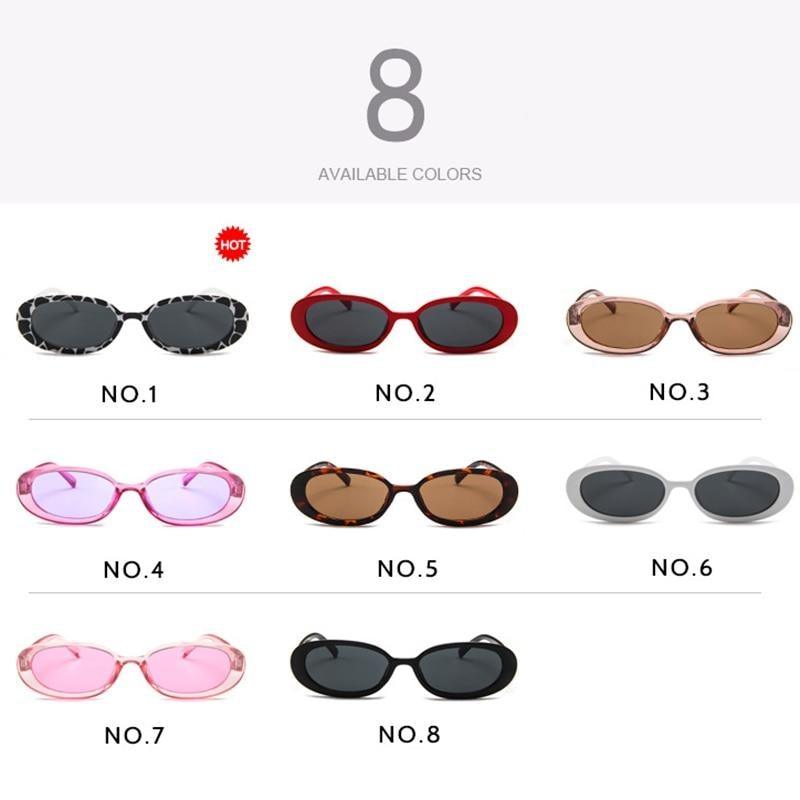 Oval Sunglasses For Women Retro Designer Glasses For  Women/Men Small Eyewear For Women Tiny Small 90s Sunglasses Women Polarized Retro Oval Sunglasses Tinted Glasses Stevvex