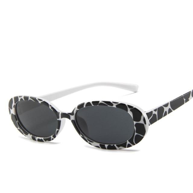 Oval Sunglasses For Women Retro Designer Glasses For  Women/Men Small Eyewear For Women Tiny Small 90s Sunglasses Women Polarized Retro Oval Sunglasses Tinted Glasses Stevvex