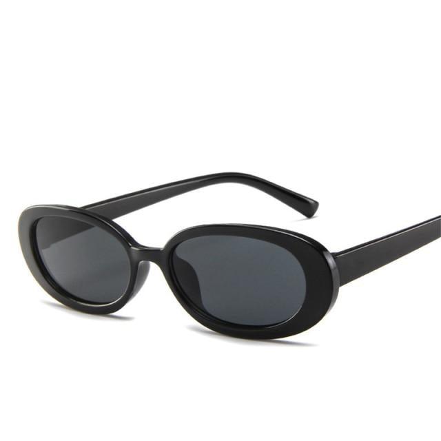 Oval Sunglasses For Women Retro Designer Glasses For  Women/Men Small Eyewear For Women Tiny Small 90s Sunglasses Women Polarized Retro Oval Sunglasses Tinted Glasses Stevvex