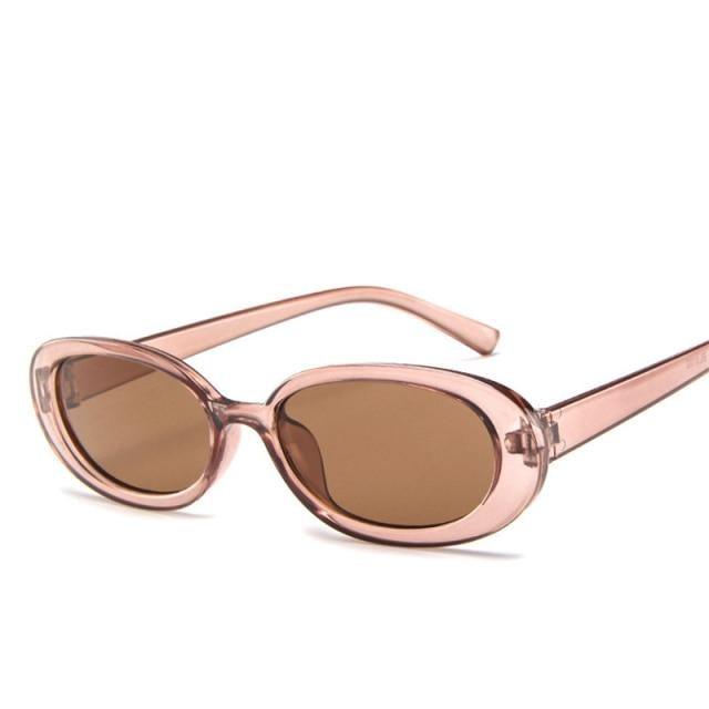Oval Sunglasses For Women Retro Designer Glasses For  Women/Men Small Eyewear For Women Tiny Small 90s Sunglasses Women Polarized Retro Oval Sunglasses Tinted Glasses Stevvex