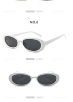 Oval Sunglasses For Women Retro Designer Glasses For  Women/Men Small Eyewear For Women Tiny Small 90s Sunglasses Women Polarized Retro Oval Sunglasses Tinted Glasses Stevvex