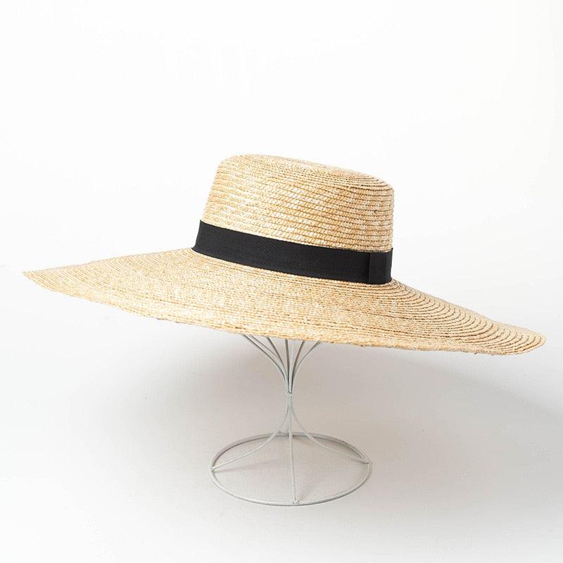 Oversized Big Modern Straw Hats For Women Summer Large Brim Sun Hat Luxury Beach Hat UV Protection Comfortable Hat For Party Summer Accessories Stevvex