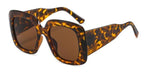 Oversized Leopard Unique & Attractive Designer Sunglasses For Women & Men Luxury Shades In Brown Square Size Sun Glasses Luxury Square Gradient Sun Glasses Shades Stevvex