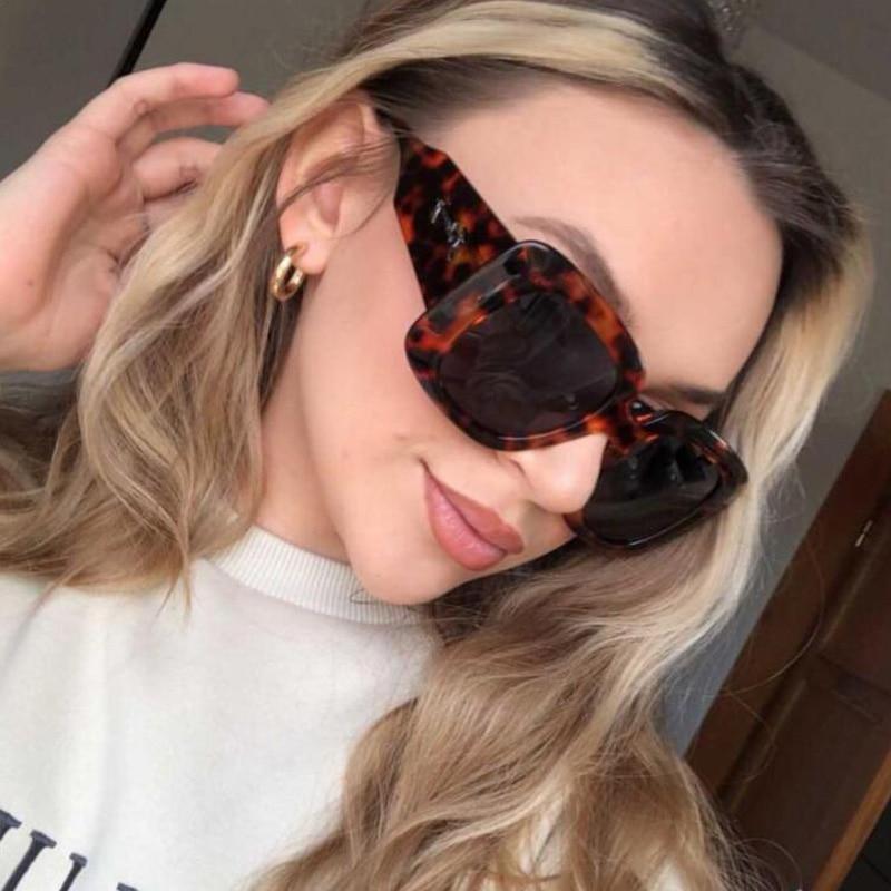 Oversized Leopard Unique & Attractive Designer Sunglasses For Women & Men Luxury Shades In Brown Square Size Sun Glasses Luxury Square Gradient Sun Glasses Shades Stevvex