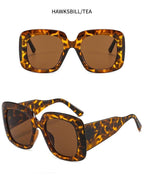 Oversized Leopard Unique & Attractive Designer Sunglasses For Women & Men Luxury Shades In Brown Square Size Sun Glasses Luxury Square Gradient Sun Glasses Shades Stevvex