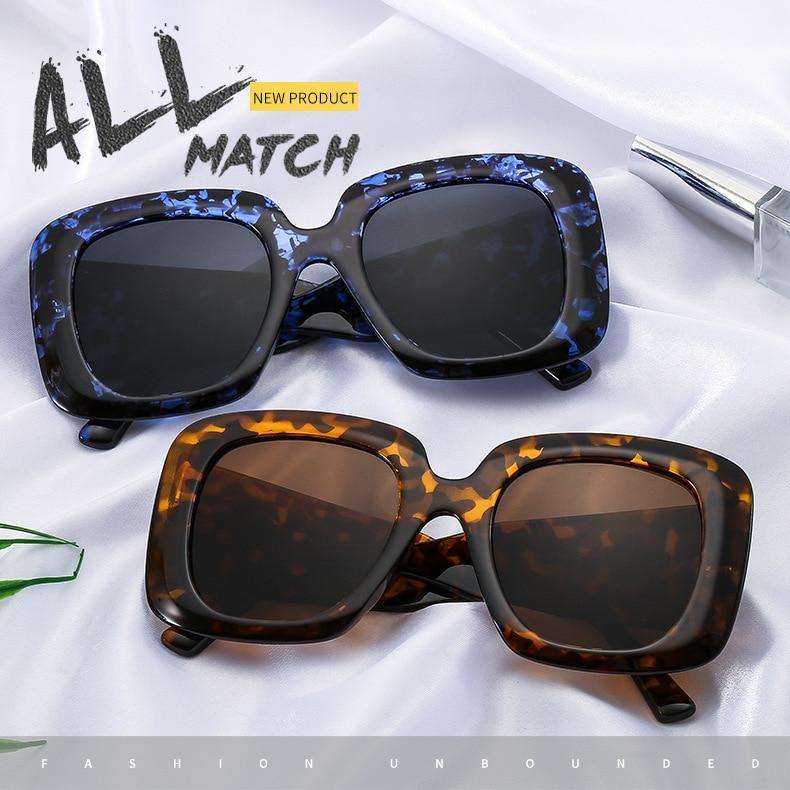 Oversized Leopard Unique & Attractive Designer Sunglasses For Women & Men Luxury Shades In Brown Square Size Sun Glasses Luxury Square Gradient Sun Glasses Shades Stevvex