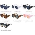 Oversized Leopard Unique & Attractive Designer Sunglasses For Women & Men Luxury Shades In Brown Square Size Sun Glasses Luxury Square Gradient Sun Glasses Shades Stevvex