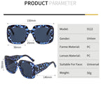 Oversized Leopard Unique & Attractive Designer Sunglasses For Women & Men Luxury Shades In Brown Square Size Sun Glasses Luxury Square Gradient Sun Glasses Shades Stevvex