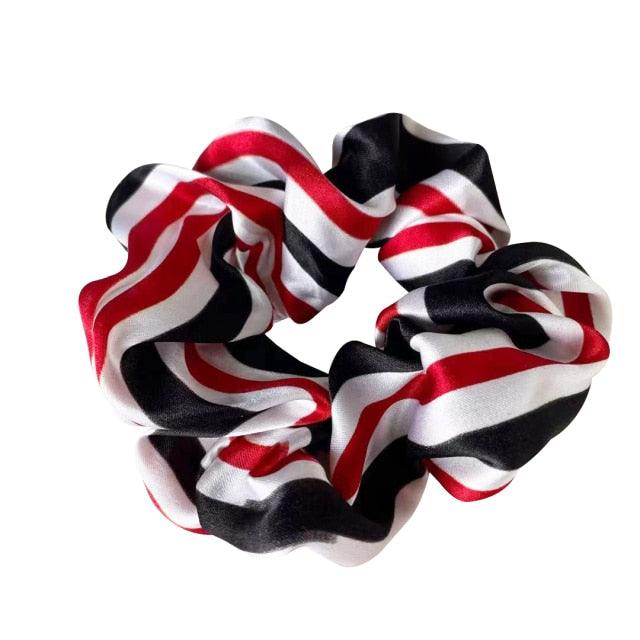 Oversized Scrunchies For Women Solid Headband Silk Rubber Bands Satin Elastic Ties Hair Accessories Ponytail Holder Accessories for Women Girls Stevvex