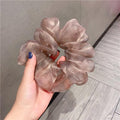 Oversized Scrunchies Organza Hair Ties Elastic Hair Band Women Girs Ponytail Holder Fashion Hair Ropes Ponytail Holder Hair Tie Ponytail Holder Accessories for Women Girls Stevvex