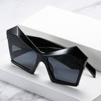 Oversized Square Cateye Polarized Sunglasses Big Trendy Style Fashionable Personality Big Frame Sunglasses New Fashionable & Popular Street Style Sunglasses For Women Stevvex