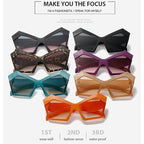 Oversized Square Cateye Polarized Sunglasses Big Trendy Style Fashionable Personality Big Frame Sunglasses New Fashionable & Popular Street Style Sunglasses For Women Stevvex