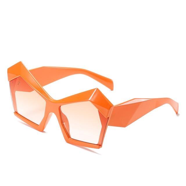 Oversized Square Cateye Polarized Sunglasses Big Trendy Style Fashionable Personality Big Frame Sunglasses New Fashionable & Popular Street Style Sunglasses For Women Stevvex