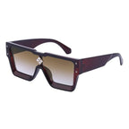 Oversized Square Shape Sunglasses For Women & Men New  Luxury Design Sun Glasses For Female New Fashionable  Large Frame Silver Mirror Eyewear Stevvex