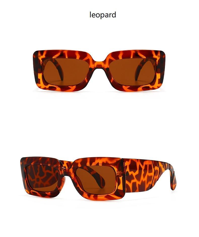Oversized Square Sunglasses Classic Square Sunglasses For Men & Women Sun Glasses In Snake Pattern For Traveling Shades Female Stevvex
