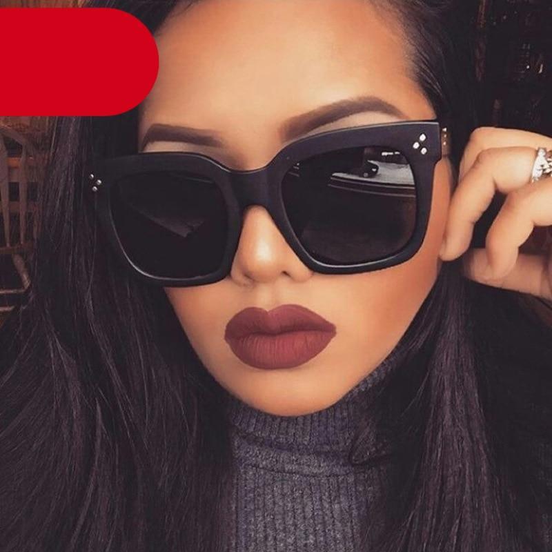 Oversized Women Square Retro Sunglasses Women Elegant Glasses For Women Luxury Eyeglasses Design Women/Men Ladies Fashion Comfortable Sunglasses Stevvex