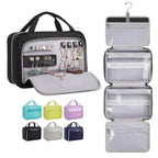 OlarHike Toiletry Bag,Large Size Waterproof Hanging Bags, Makeup Jewelry 3 in 1 Essentials Travel Packing Organizers, Fulled-Sized Family Pack, Shampoo, Conditioner, Brushes Set (Black) Large Black Pi-Mart