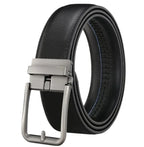 Men's Automatic Hollow Buckle Leather Belt