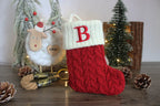 Knitted Christmas Letter Socks Pi-Mart