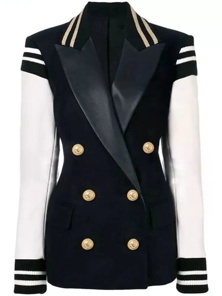 Leather Blazer Jacket Pi-Mart