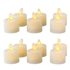 Pack of 6 or 12 Remote or Not Remote Flameless Battery Candles Realistic and Bright Flickering Bulb Battery Operated Flameless LED Tea Light Ideal for Parties Weddings Birthdays Hollween Gift Realistic and Bright Flickering Fake Dancing Flame Tea lights Stevvex