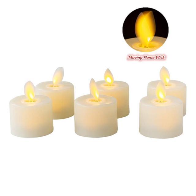 Pack of 6 or 12 Remote or Not Remote Flameless Battery Candles Realistic and Bright Flickering Bulb Battery Operated Flameless LED Tea Light Ideal for Parties Weddings Birthdays Hollween Gift Realistic and Bright Flickering Fake Dancing Flame Tea lights Stevvex