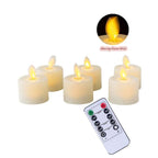 Pack of 6 or 12 Remote or Not Remote Flameless Battery Candles Realistic and Bright Flickering Bulb Battery Operated Flameless LED Tea Light Ideal for Parties Weddings Birthdays Hollween Gift Realistic and Bright Flickering Fake Dancing Flame Tea lights Stevvex