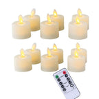Pack of 6 or 12 Remote or Not Remote Flameless Battery Candles Realistic and Bright Flickering Bulb Battery Operated Flameless LED Tea Light Ideal for Parties Weddings Birthdays Hollween Gift Realistic and Bright Flickering Fake Dancing Flame Tea lights Stevvex