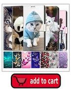 Painted Leather Flip Phone Case For Xiaomi Redmi 8 9 9A 9C 9T Redmi 10 Lion Cat Butterfly Wallet Card Holder Stand Book Cover Colorful PU Leather Wallet Flip Cover Shockproof Card Slots Holder Side Pocket Magnetic Closure Stylish Case Stevvex