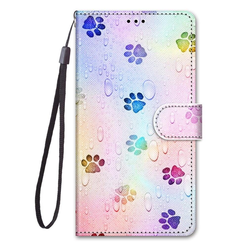 Painted Leather Flip Phone Case For Xiaomi Redmi 8 9 9A 9C 9T Redmi 10 Lion Cat Butterfly Wallet Card Holder Stand Book Cover Colorful PU Leather Wallet Flip Cover Shockproof Card Slots Holder Side Pocket Magnetic Closure Stylish Case Stevvex