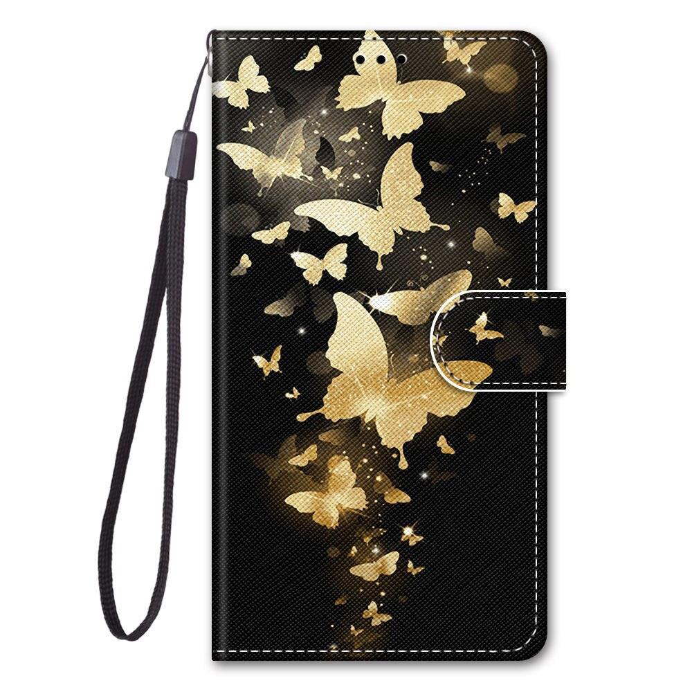 Painted Leather Flip Phone Case For Xiaomi Redmi 8 9 9A 9C 9T Redmi 10 Lion Cat Butterfly Wallet Card Holder Stand Book Cover Colorful PU Leather Wallet Flip Cover Shockproof Card Slots Holder Side Pocket Magnetic Closure Stylish Case Stevvex