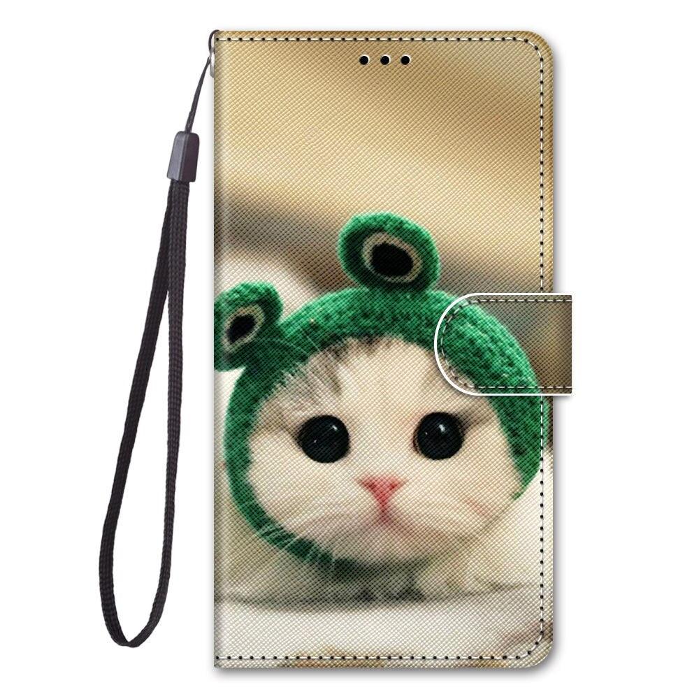 Painted Leather Flip Phone Case For Xiaomi Redmi 8 9 9A 9C 9T Redmi 10 Lion Cat Butterfly Wallet Card Holder Stand Book Cover Colorful PU Leather Wallet Flip Cover Shockproof Card Slots Holder Side Pocket Magnetic Closure Stylish Case Stevvex