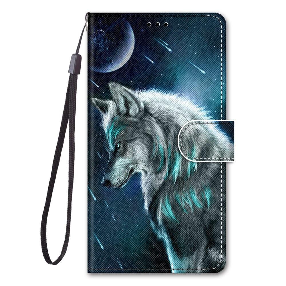 Painted Leather Flip Phone Case For Xiaomi Redmi 8 9 9A 9C 9T Redmi 10 Lion Cat Butterfly Wallet Card Holder Stand Book Cover Colorful PU Leather Wallet Flip Cover Shockproof Card Slots Holder Side Pocket Magnetic Closure Stylish Case Stevvex
