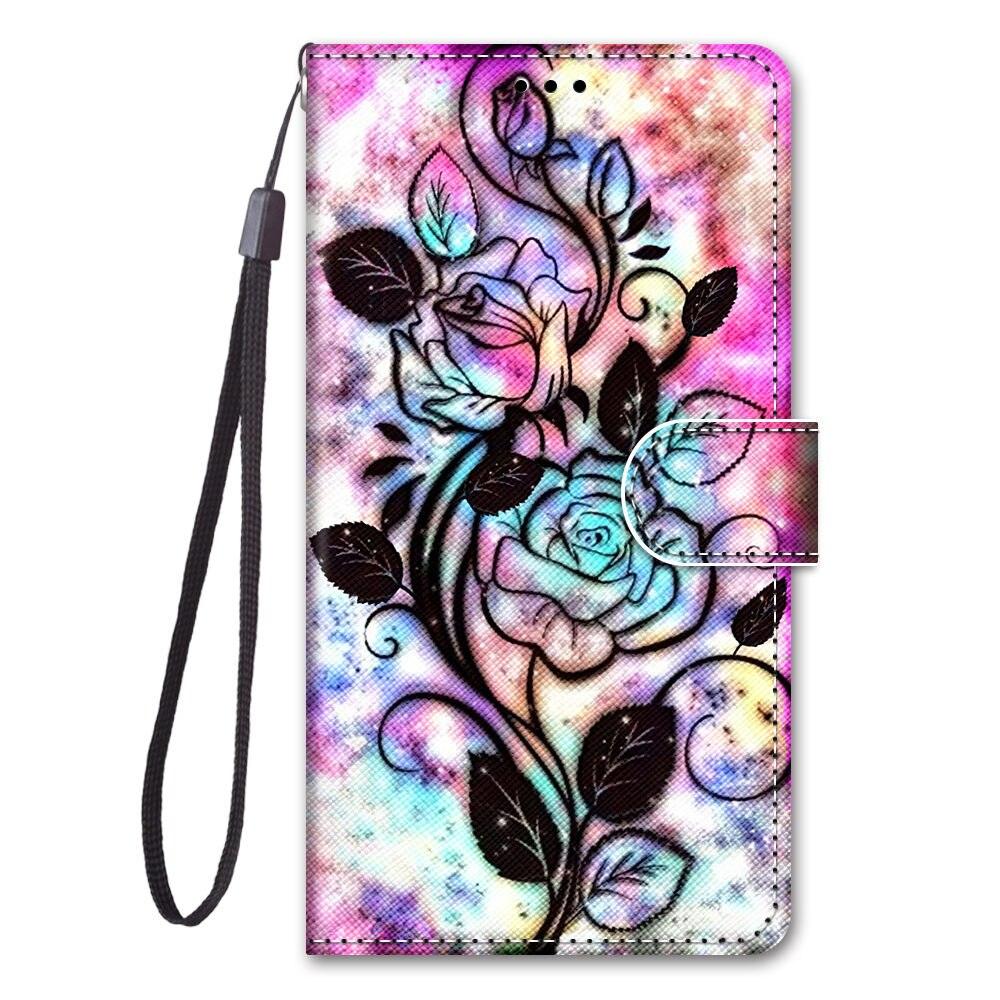 Painted Leather Flip Phone Case For Xiaomi Redmi 8 9 9A 9C 9T Redmi 10 Lion Cat Butterfly Wallet Card Holder Stand Book Cover Colorful PU Leather Wallet Flip Cover Shockproof Card Slots Holder Side Pocket Magnetic Closure Stylish Case Stevvex