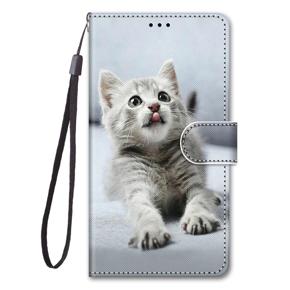 Painted Leather Flip Phone Case For Xiaomi Redmi 8 9 9A 9C 9T Redmi 10 Lion Cat Butterfly Wallet Card Holder Stand Book Cover Colorful PU Leather Wallet Flip Cover Shockproof Card Slots Holder Side Pocket Magnetic Closure Stylish Case Stevvex