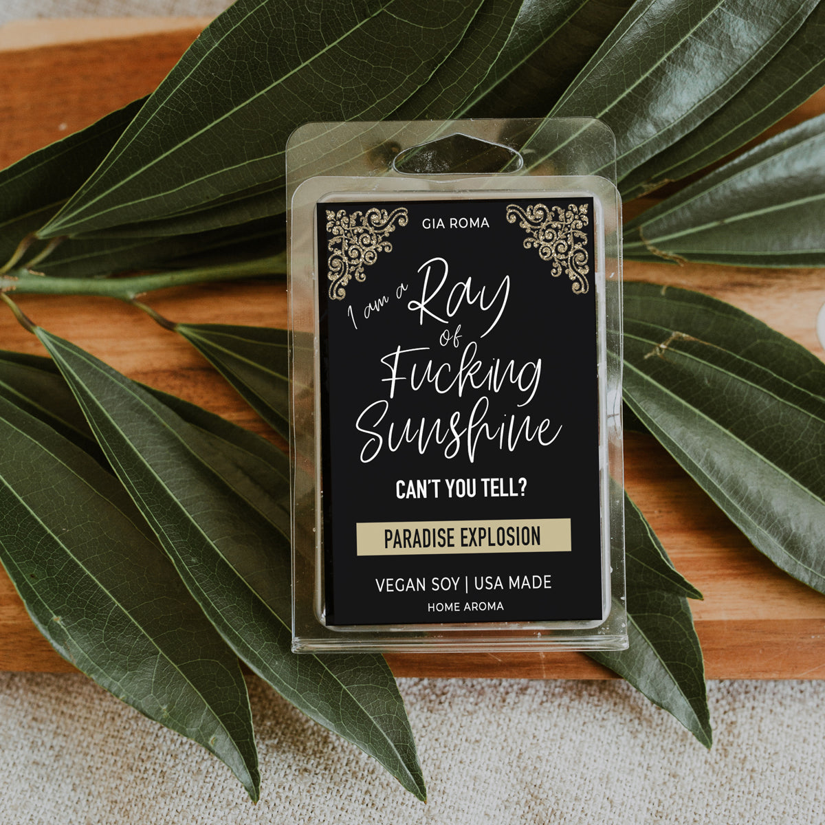 Paradise Tropical Fruity Vanilla Scented Candle Gift For Best Friend Sister Spouse Family BandsCo Straps