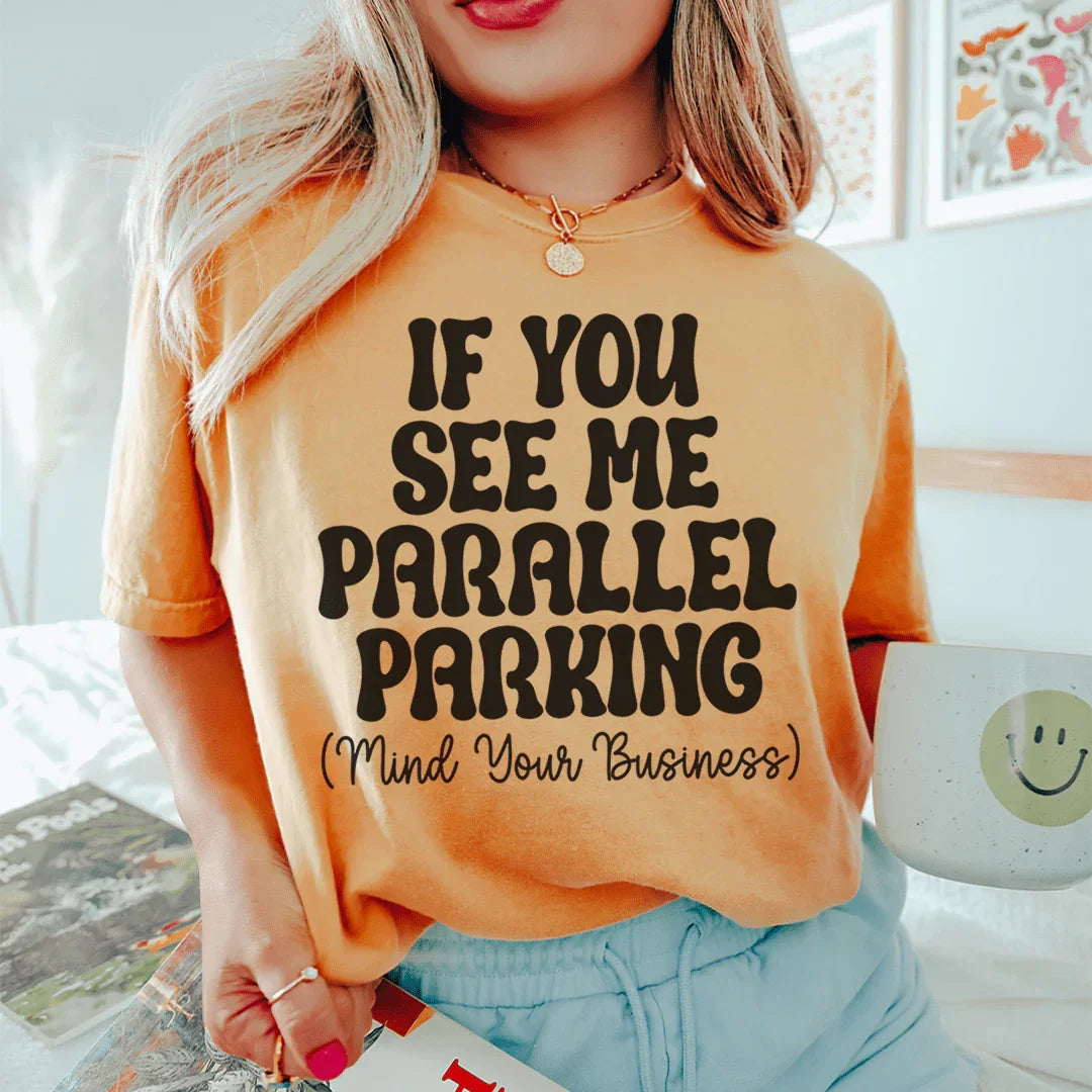 Parallel Parking Tee Peachy Sunday