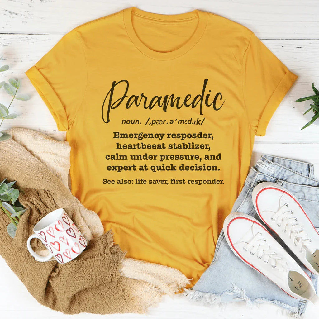 Paramedic Dafination Tee Peachy Sunday