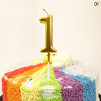 Party Decoration Golden Candles Number Home Cake Birthday Wedding Supplies Birthday Number Candles Cake Numeral Candles Number 0-9 Cake Topper Decoration for Birthday Wedding Reunion Theme Party Stevvex