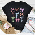 Pastel Bows Tee Peachy Sunday
