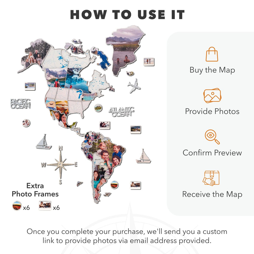 World Photo Map Pastel - SJB-DIAMOND ELITES
