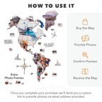 World Photo Map Pastel - SJB-DIAMOND ELITES