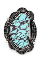 Patina Western Turquoise Stone Stretch Ring Adjustable