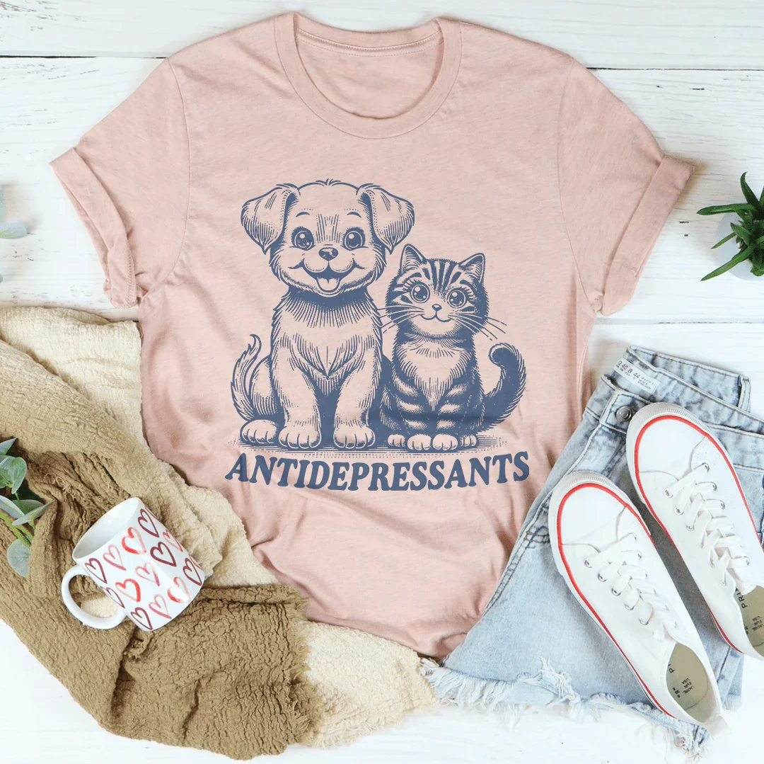 Pawsitive Vibes Tee Peachy Sunday
